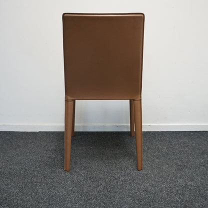 Arper Norma Design Stoel | Leer | Beige