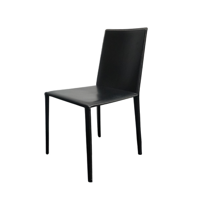 Arper Norma Design Stoel | Leer | Zwart