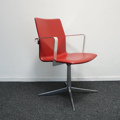 Four Design FourCast XL Vergaderstoel | Rood | Leer