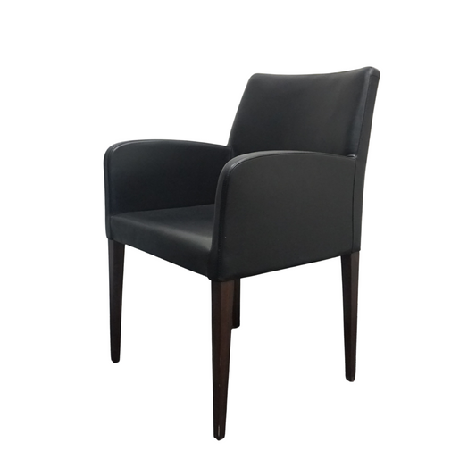 Poltrona Frau Liz Design Stoel | Donkerbruin Leer