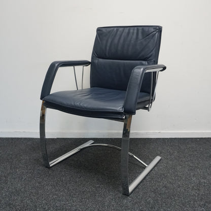 Sitag Vergaderstoel | Leer | Donkerblauw