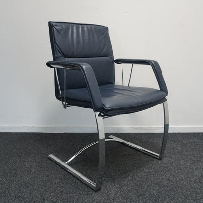 Sitag Vergaderstoel | Leer | Donkerblauw