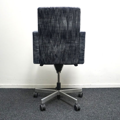 Cowerk Kluptoo Shoot Vergaderstoel | Blauw / Wit Motief