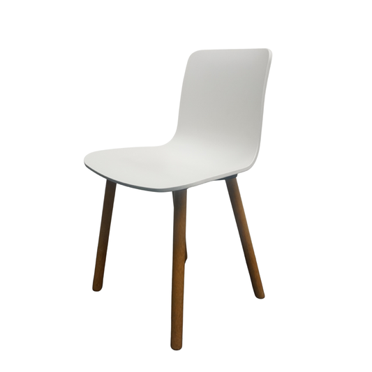 Vitra Hal Wood Design Stoel | Wit