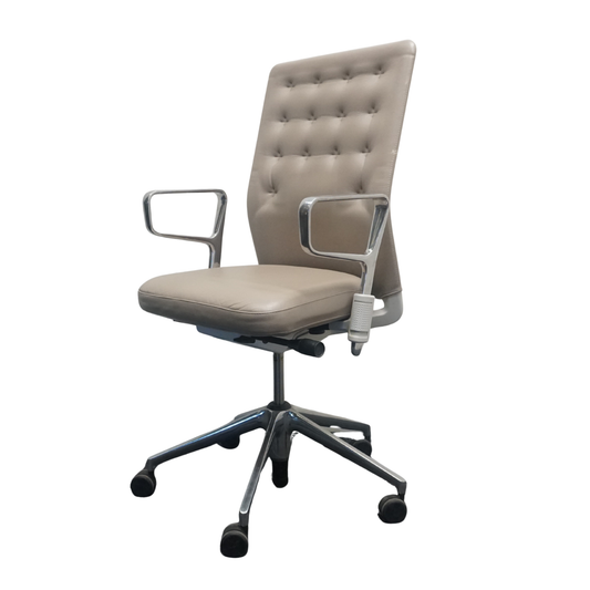 Vitra ID Trim Bureaustoel | Beige Leer