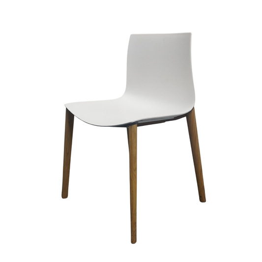 Arper Catifa 46 Design Stoel | Wit | Hout