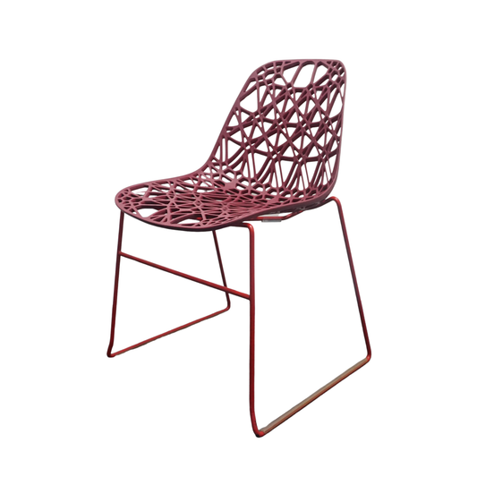 Crassevig Nett Design Stoel | Kantinestoel | Bordeaux Rood