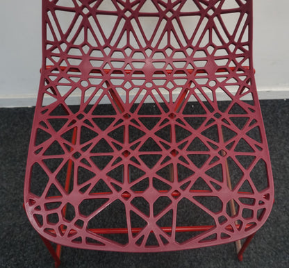 Crassevig Nett Design Stoel | Kantinestoel | Bordeaux Rood
