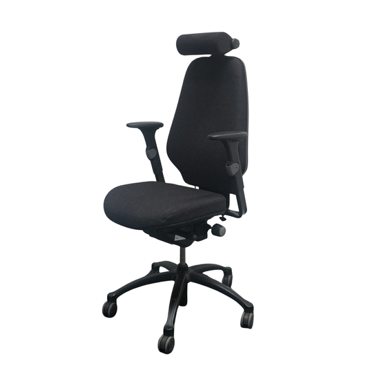 RH Logic 400 Bureaustoel | Hoofdsteun | Lendepomp | Grijs