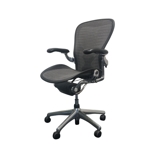 Herman Miller Aeron type C Bureaustoel | Ergonomisch | Grafiet / Chroom