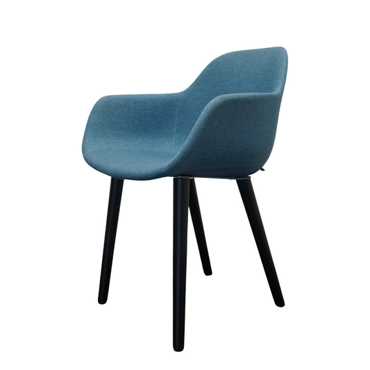 Crassevig Pola Round Vergaderstoel | Blauw