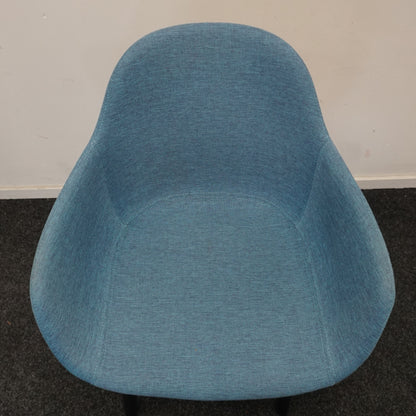 Crassevig Pola Round Vergaderstoel | Blauw