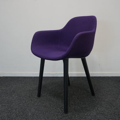 Crassevig Pola Round Vergaderstoel | Paars