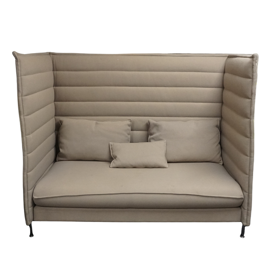 Vitra Alcove Highback Design Bank | Akoestische Bank | 2-zits | Beige