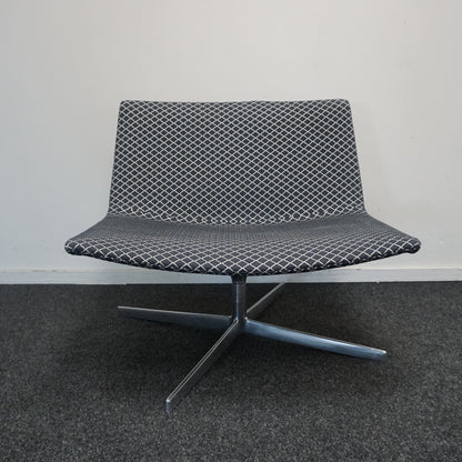 Arper Catifa 80 Design Fauteuil | Zwart / Grijs