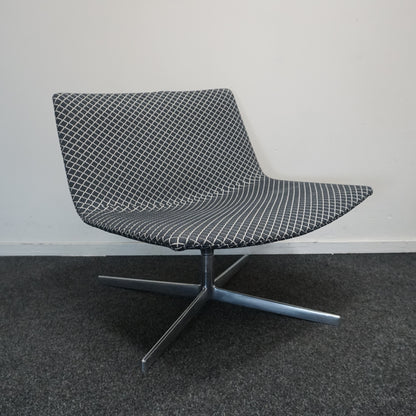 Arper Catifa 80 Design Fauteuil | Zwart / Grijs