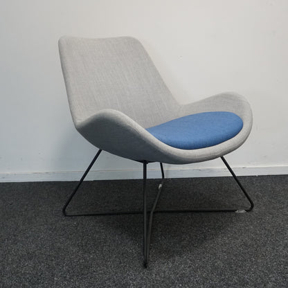 Orangebox Avi-03 Design Fauteuil | Grijs / Blauw