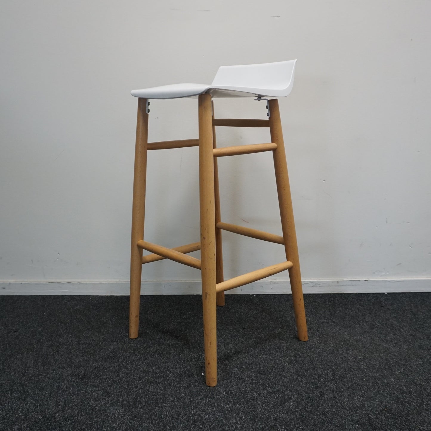 Softline Italia Quid Design Barkruk | Wit | Zithoogte 77 cm