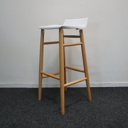 Softline Italia Quid Design Barkruk | Wit | Zithoogte 77 cm