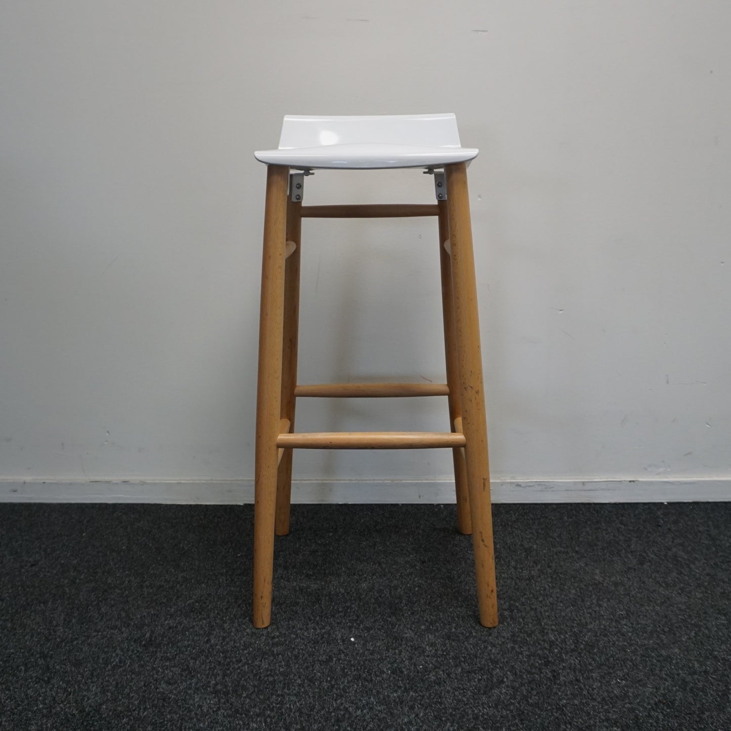 Softline Italia Quid Design Barkruk | Wit | Zithoogte 77 cm