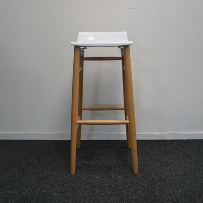 Softline Italia Quid Design Barkruk | Wit | Zithoogte 77 cm