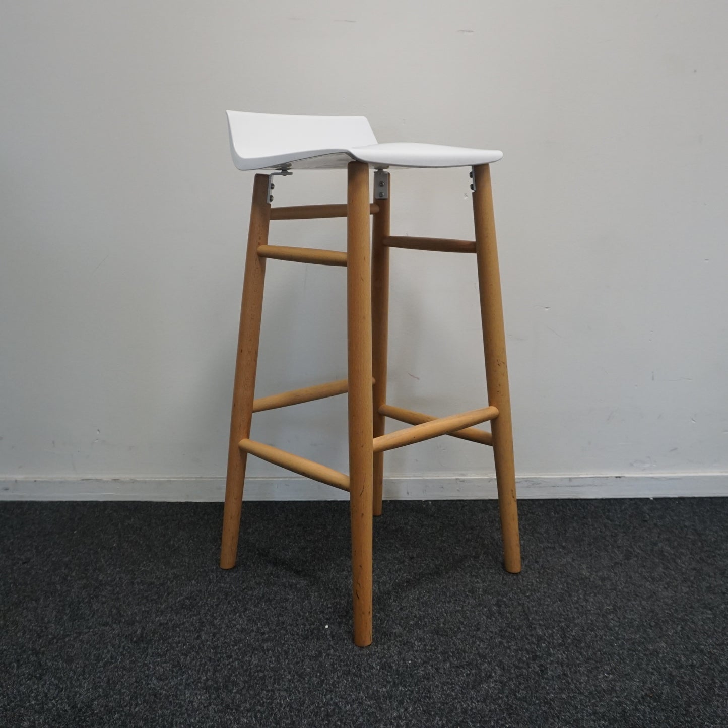 Softline Italia Quid Design Barkruk | Wit | Zithoogte 77 cm