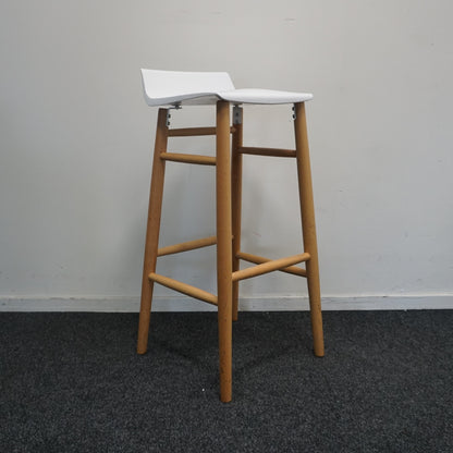 Softline Italia Quid Design Barkruk | Wit | Zithoogte 77 cm