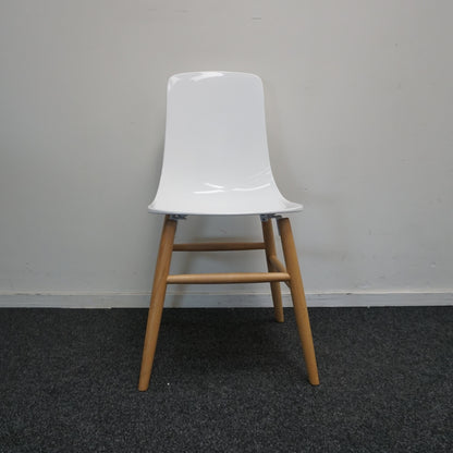 Softline Italia Pauline Design Stoel | Wit / Hout