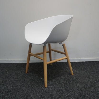 Softline Italia Maya Design Stoel | Wit / Hout