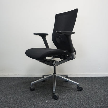 Sidiz T50 Bureaustoel | Zwart | Netweave | Lendensteun