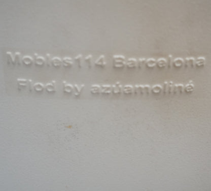Mobles114 Barcelona Flod Design Barkruk | Wit | Zithoogte 77 cm