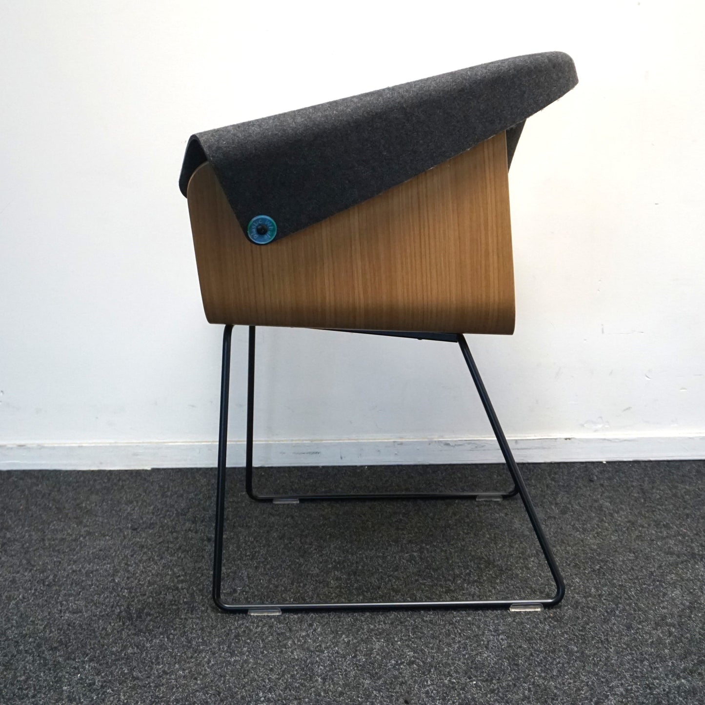 Vepa Whale Tail Design Stoel | Grijs / Hout