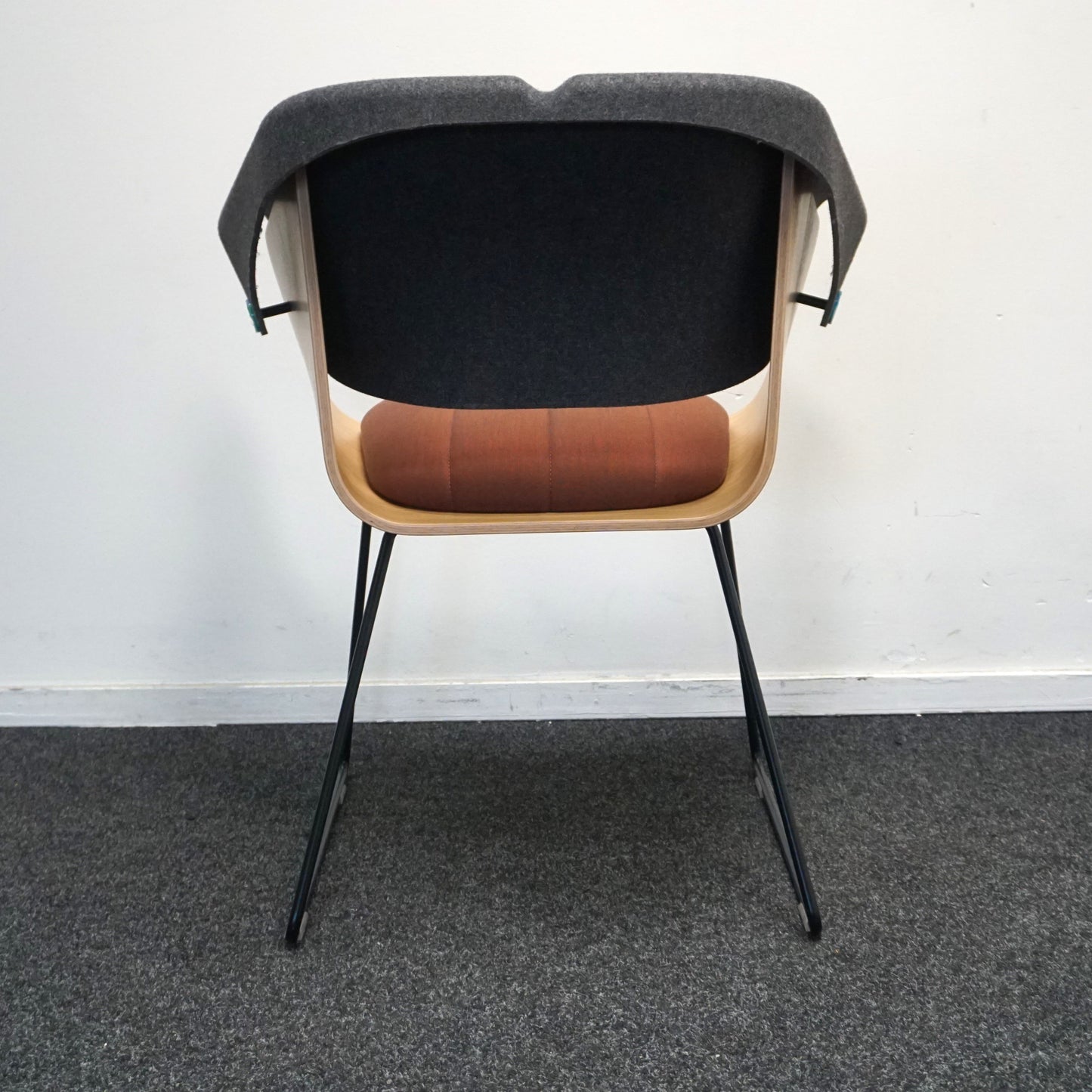 Vepa Whale Tail Design Stoel | Grijs / Hout