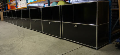 USM Haller Design Kast | Zwart | Dressoir | 74 x 75 x 35 cm