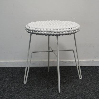 Design Bijzettafel | Wit | Metaal | 41 cm