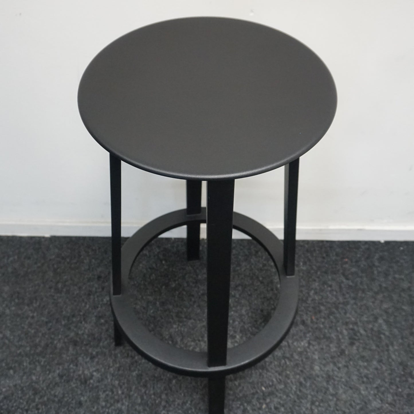 HAY Revolver Barkruk | Zwart | Metaal | Zithoogte 76 cm