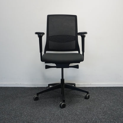 Gispen Zinn Bureaustoel | Nieuw Gestoffeerd | Zwart / Zwart | NPR