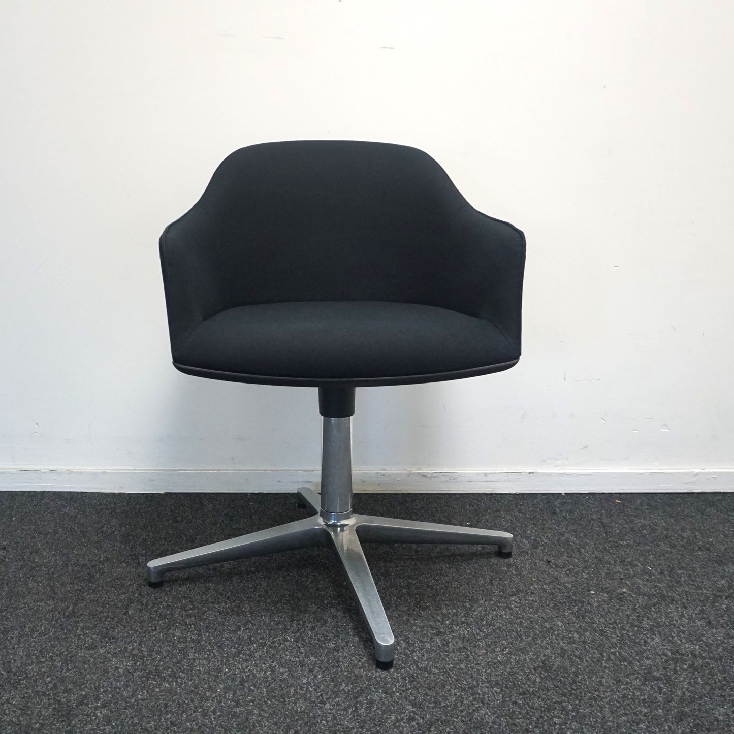 Vitra Softshell Design Vergaderstoel | Conferentiestoel | Zwart