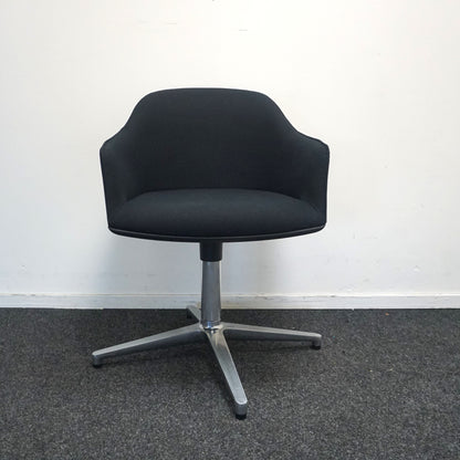 Vitra Softshell Design Vergaderstoel | Conferentiestoel | Zwart