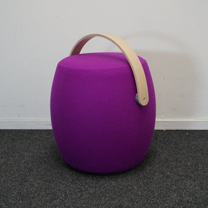 Offecct Carry On Kruk | Poef | Hocker | Paars | Draagbaar