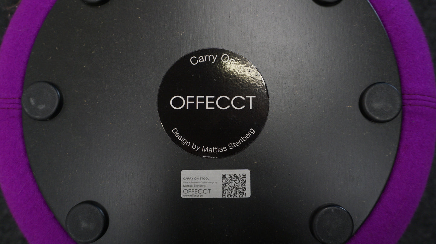 Offecct Carry On Kruk | Poef | Hocker | Paars | Draagbaar