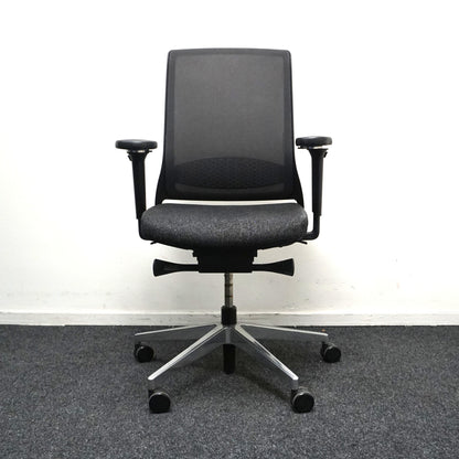 Gispen Zinn Bureaustoel | Ergonomisch | Donkergrijs / Chroom