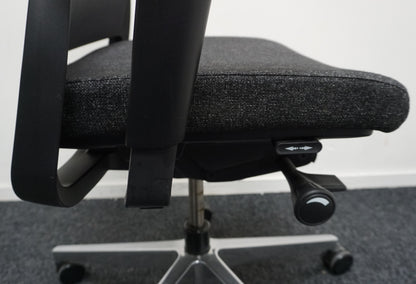 Gispen Zinn Bureaustoel | Ergonomisch | Donkergrijs / Chroom