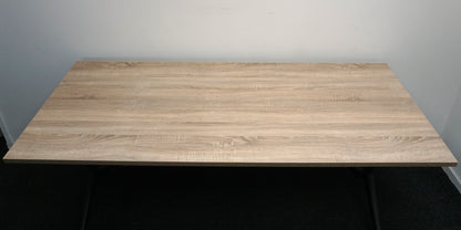 Verrijdbare Klaptafel | 180 x 80 cm | Midden eiken blad