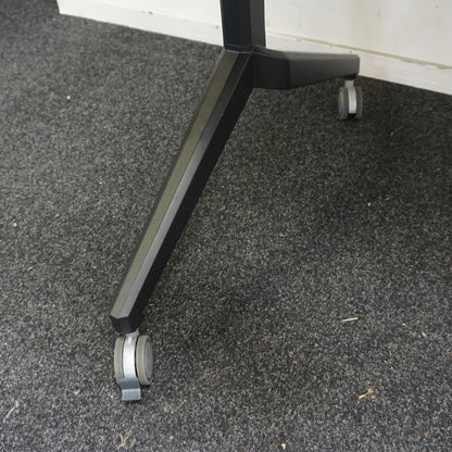 Verrijdbare Klaptafel | 180 x 80 cm | Midden eiken blad