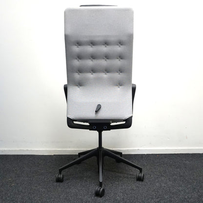 Vitra ID Trim L Bureaustoel | Lichtgrijs / Zwart