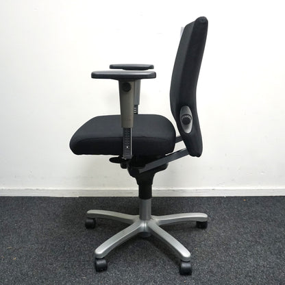 Haworth Comforto 77 Bureaustoel | Zwart / Grijs | Nieuw gestoffeerd