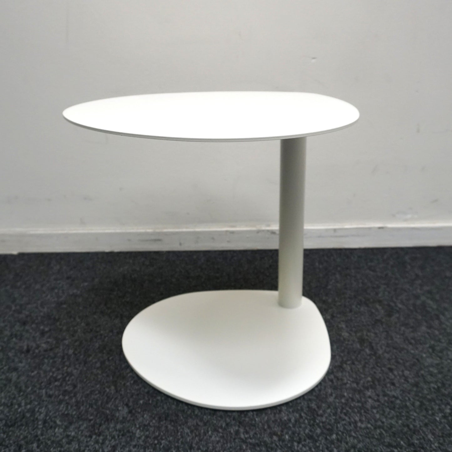 Design Bijzettafel | Metaal | Wit | Druppelvorm