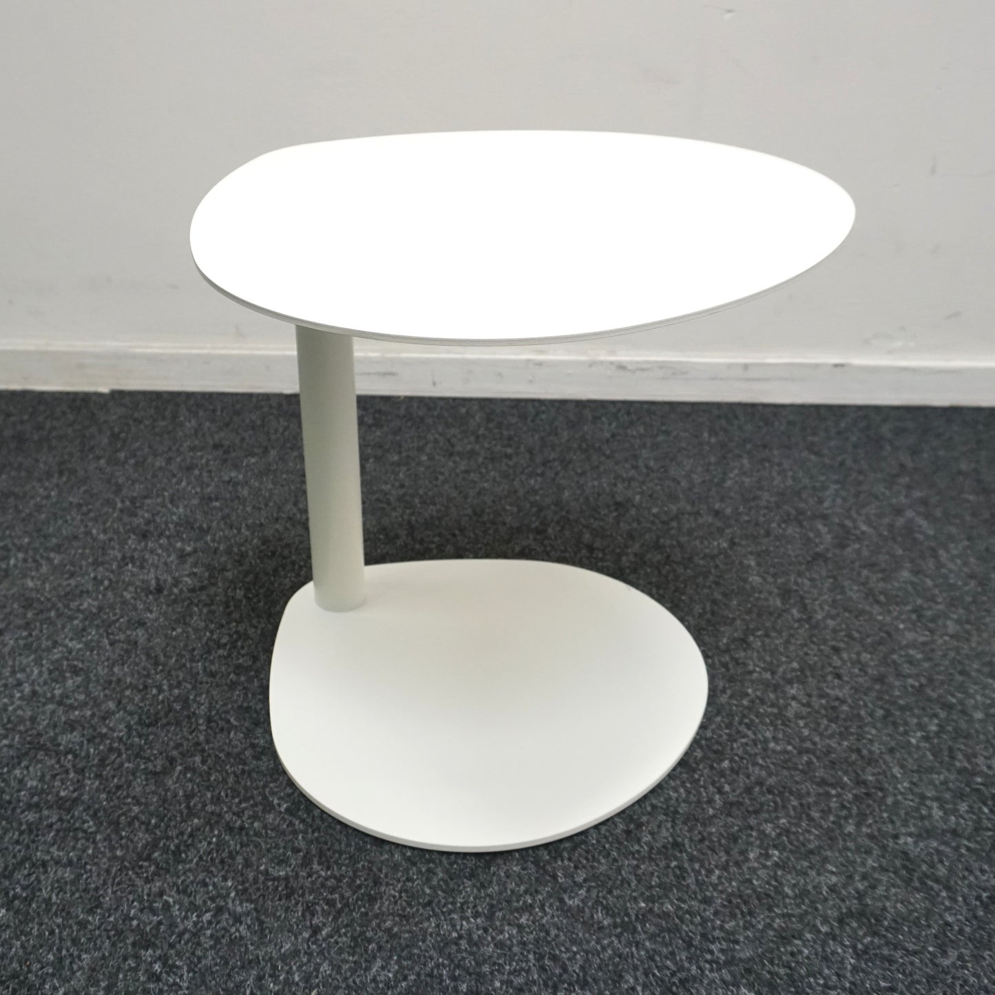 Design Bijzettafel | Metaal | Wit | Druppelvorm