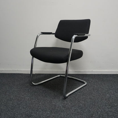 Markant Vergaderstoel | Zwart / Chroom